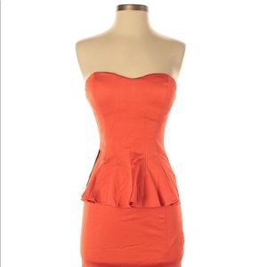 Bebe Orange Mini Dress